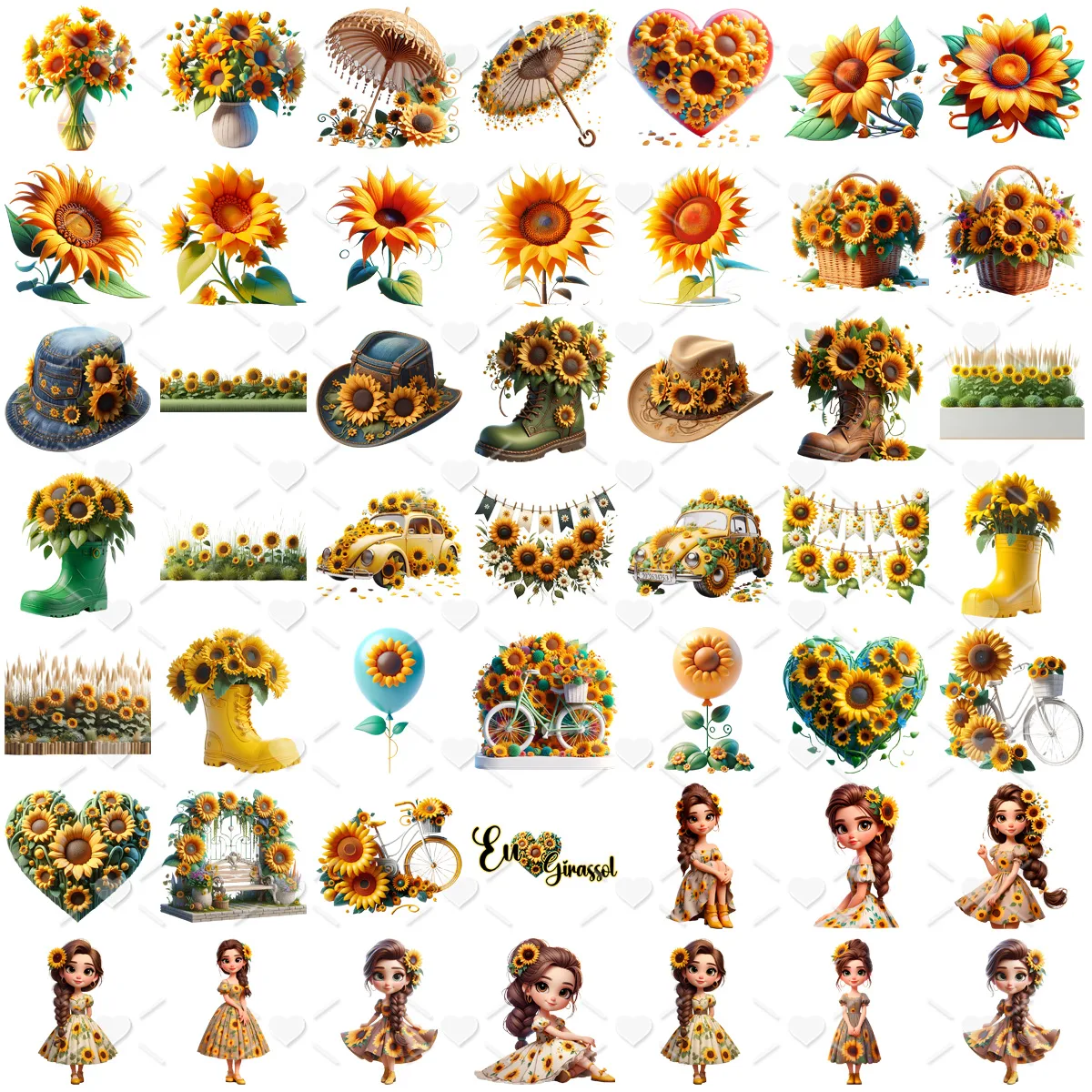 Cliparts I Love Girassol Imagens Png 3D Cute Baby 2 Cliparts I Love Girassol Imagens Png 3D Cute Baby