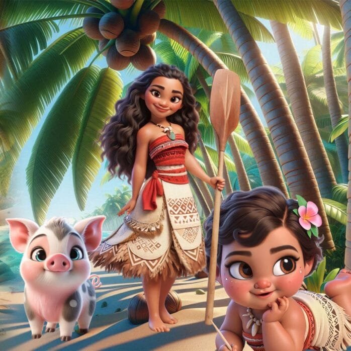 Cliparts Moana 3D Imagens Png Sem Fundo 3D Cute Baby