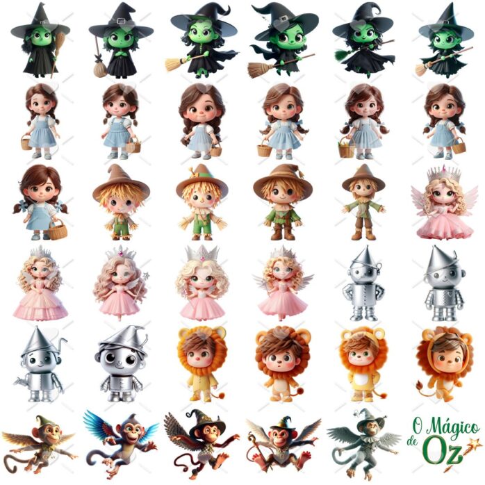 Cliparts O Magico De Oz Imagens Png 3d Cute Mascotinhos 2
