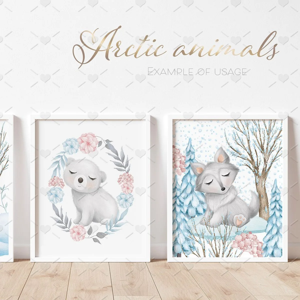 Cliparts Pack Animais Fofos do Ártico Neve Plantas Flores 3 Cliparts Pack Animais Fofos Do Artico Neve Plantas Flores 4