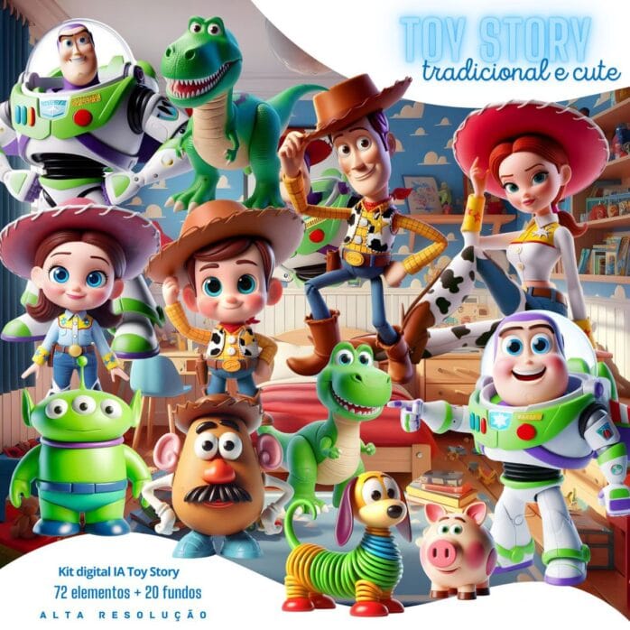 Cliparts Toy Story Imagens Png 3D Cute Baby Buzz Woody