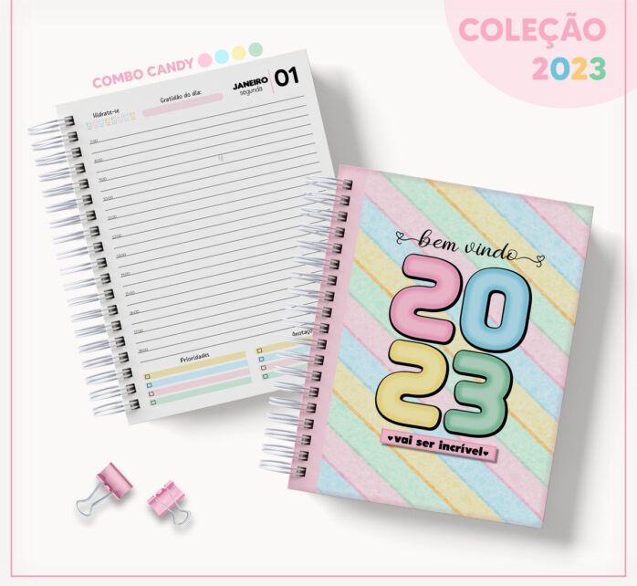 Coleção Agendas Candy - Datada 2023