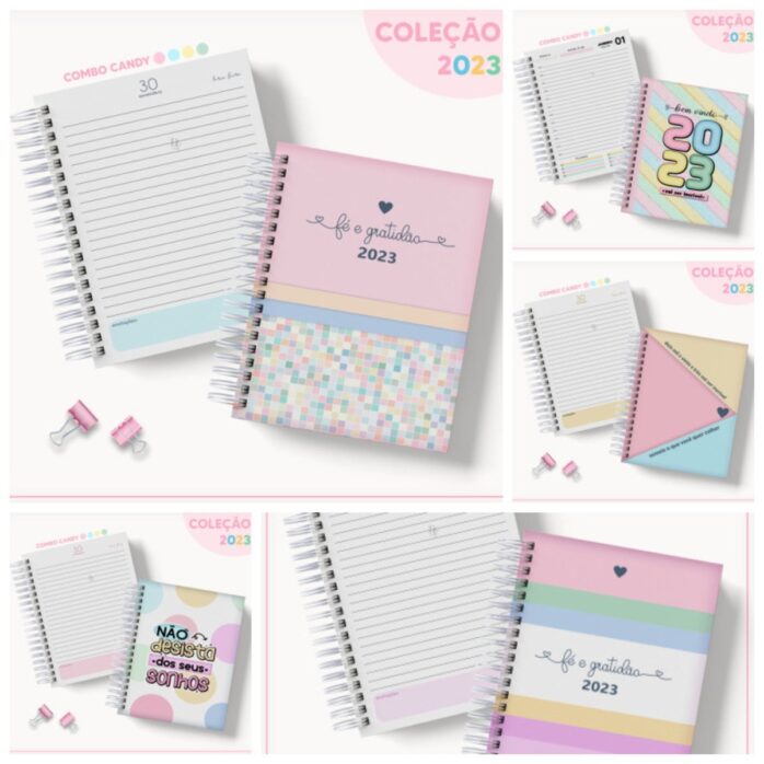 Coleção Agendas Candy - Datada 2023