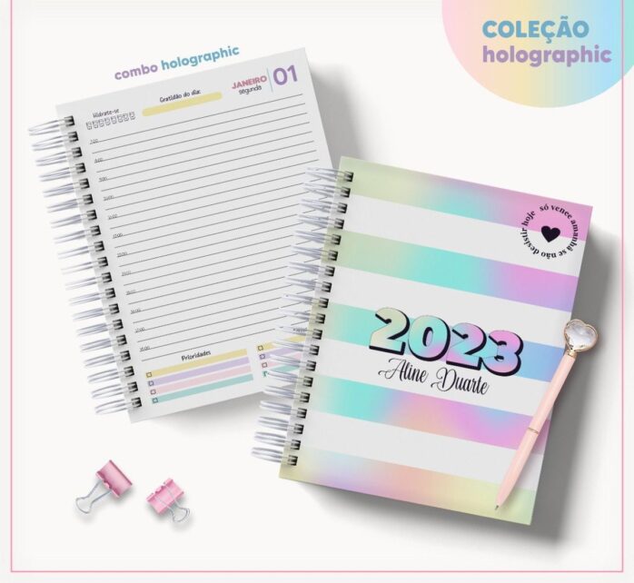 Coleção Agendas Holographic - Datada 2023
