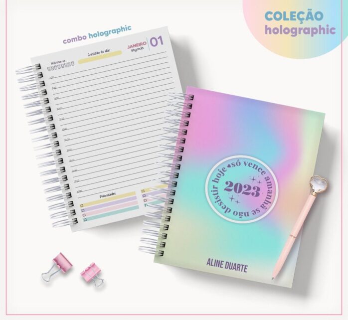 Coleção Agendas Holographic - Datada 2023