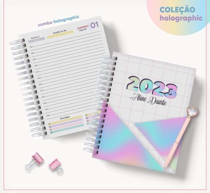 Coleção Agendas Holographic - Datada 2023