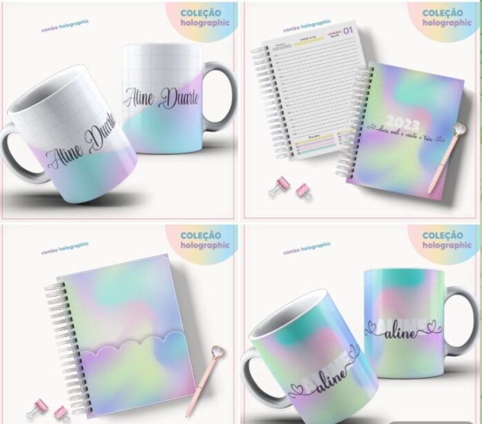 Coleção Agendas Holographic - Datada 2023