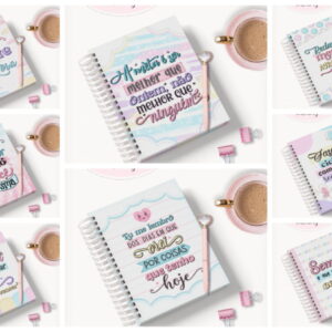 Coleção de Agendas Lettering Femininas Digital para Revenda 14 colecao agendas lettering feminino arquivo digital