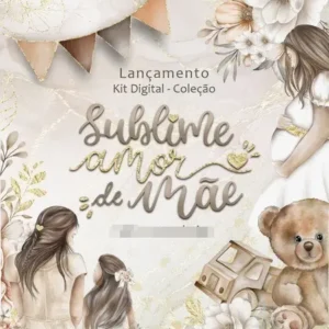 Coleção Amor de Mãe Aquarelado - Artes Digitais em PNG