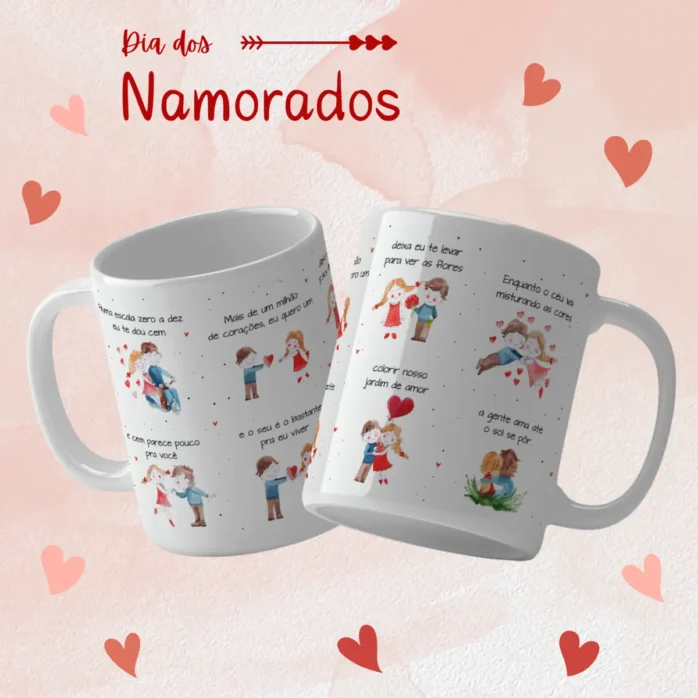 Coleção Amor Eterno - Arquivos para Canecas Personalizadas