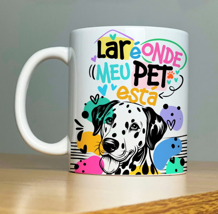 Coleção Artes para Sublimação Caneca Pets