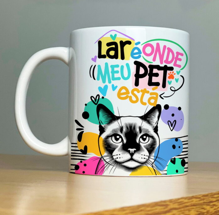 Coleção Artes para Sublimação Caneca Pets