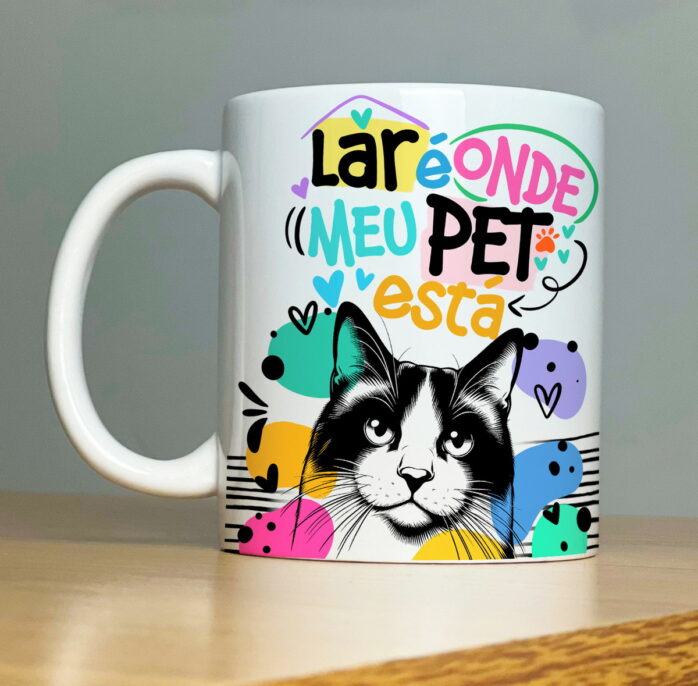 Coleção Artes para Sublimação Caneca Pets