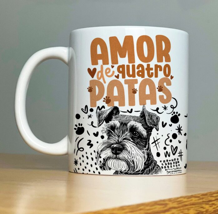 Coleção Artes para Sublimação Caneca Pets