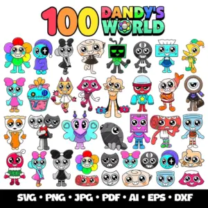 Coleção Dandys World PNG para Personalizados e Cartonagem 15 Coleção Dandys World PNG para Personalizados e Cartonagem