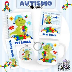 Coleção Encadernação Autismo Menino 7 Coleção Encadernação Autismo Menino
