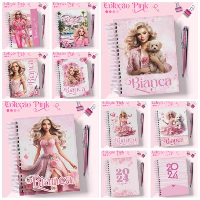 Coleção Encadernação Pink