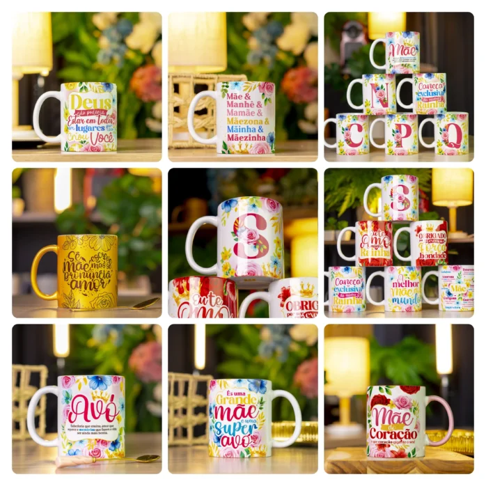 Coleção Especial Mãe - Artes para Caneca em Formato JPG
