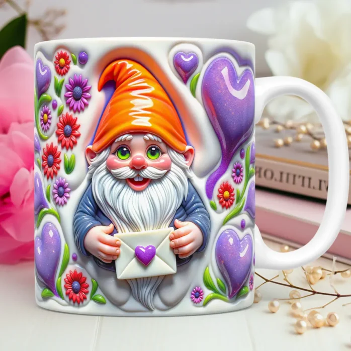Coleção Exclusiva de Artes para Caneca - Gnomos do Amor