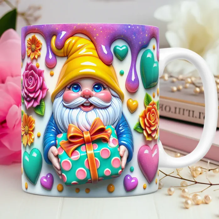 Coleção Exclusiva de Artes para Caneca - Gnomos do Amor