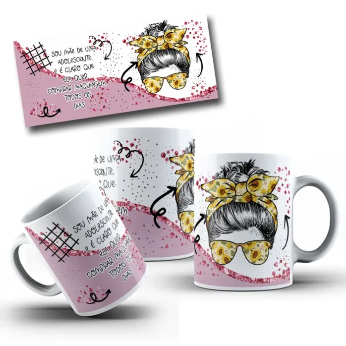 Colecao Exclusiva De Designs Para Caneca Dia Das Maes 3
