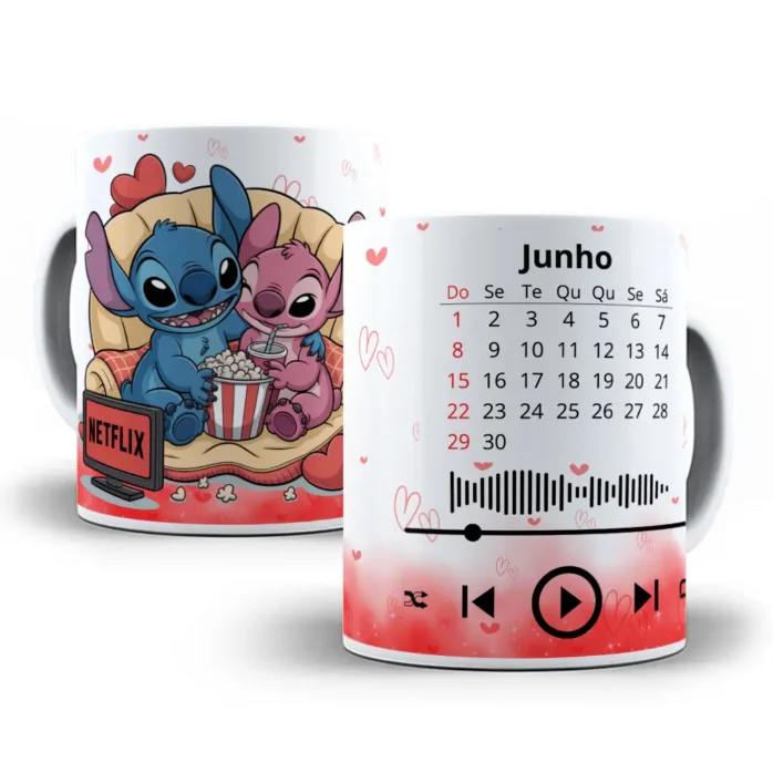 Coleção Exclusiva Stitch - Artes para Caneca do Amor