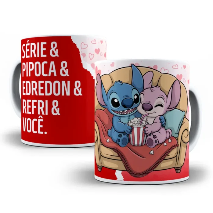 Coleção Exclusiva Stitch - Artes para Caneca do Amor