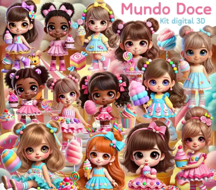 Colecao Mundo Doce Em Png Para Personalizados E Paperaria 2