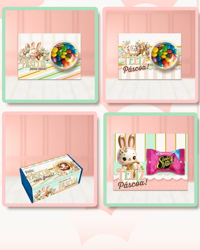 Coleção Páscoa Cristã e Coelhinhos- Arquivo Digital