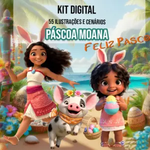 Colecao Pascoa Encantada Com Moana E Simea Em Png