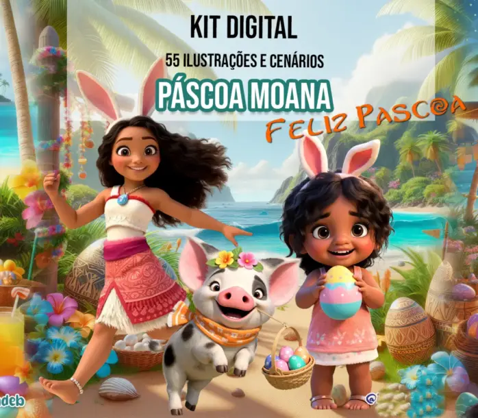 Colecao Pascoa Encantada Com Moana E Simea Em Png