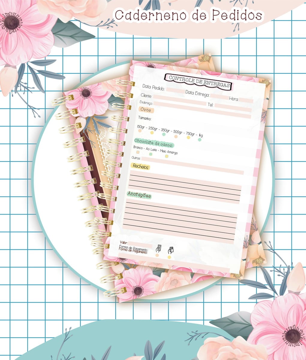 Coleção Páscoa Aquarela Digital com Capas e Miolo para Kits 3 Coleção Páscoa Aquarela Digital com Capas e Miolo para Kits - Imagem 3
