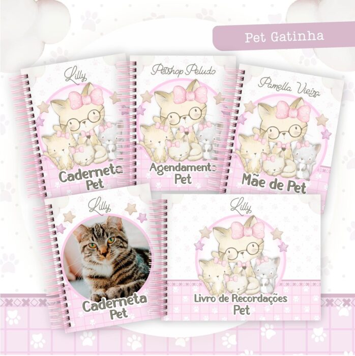 Coleção Pet Gatinha Rosa