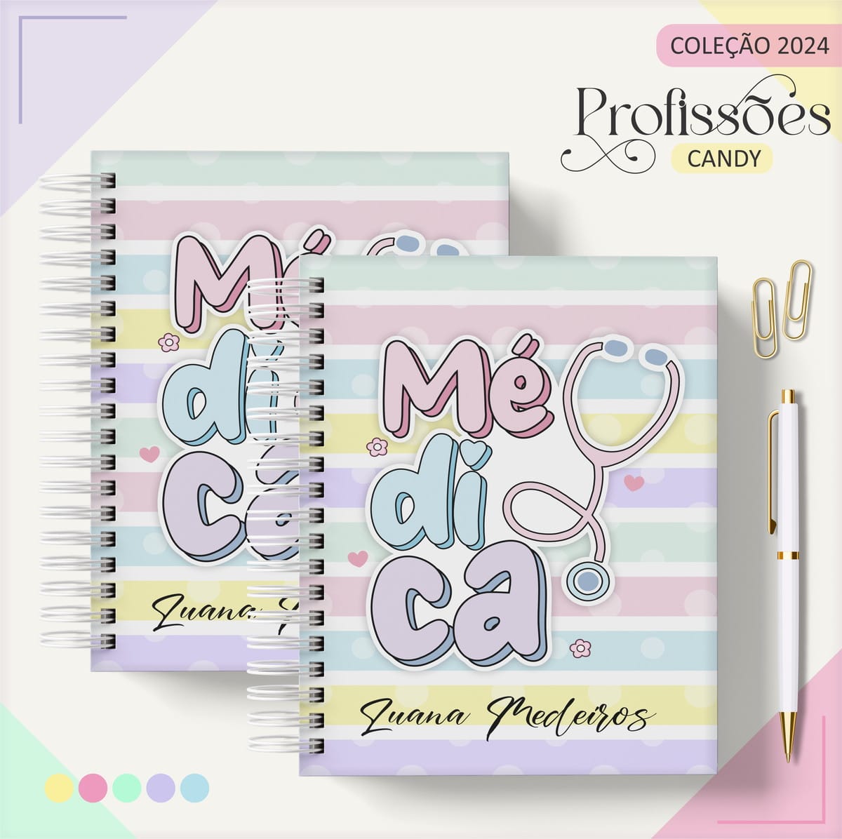 Coleção Profissão Médica Digital com Papelaria Infantil 1 Coleção Profissão Médica Digital com Papelaria Infantil