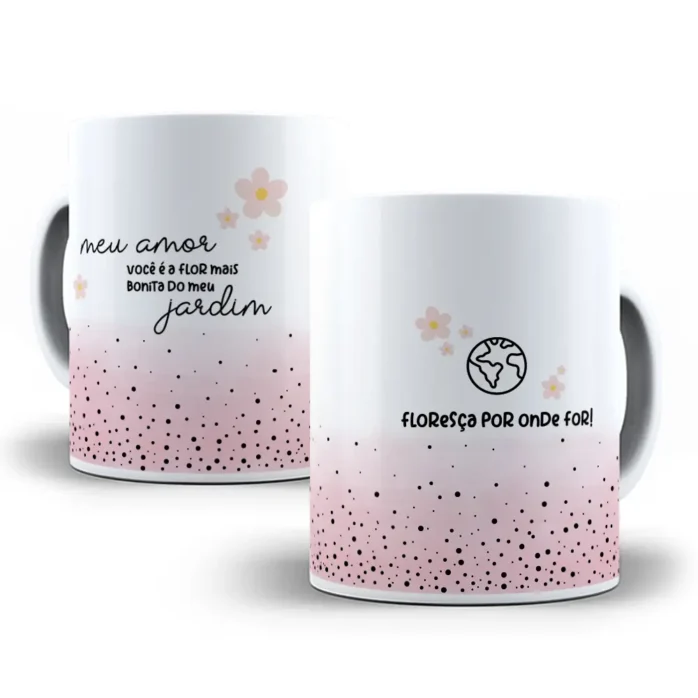Coleção Romântica de Designs p/ Canecas - Dia dos Namorados