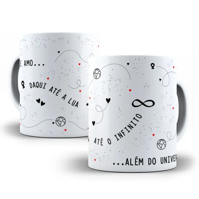 Coleção Romântica de Designs p/ Canecas - Dia dos Namorados