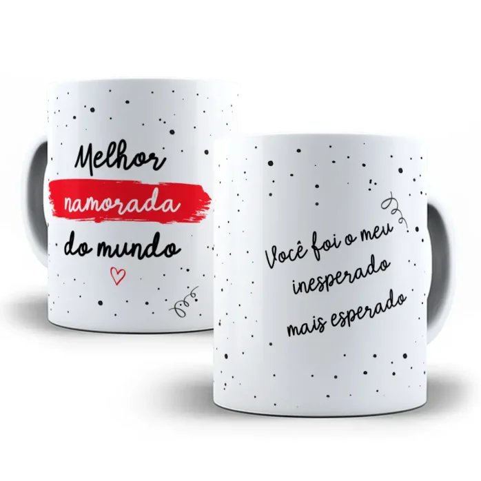 Coleção Romântica de Designs p/ Canecas - Dia dos Namorados