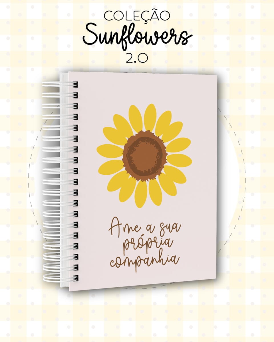 Arquivos de Encadernação Girassol Agenda A5 para Imprimir 1 Arquivos de Encadernação Girassol Agenda A5 para Imprimir