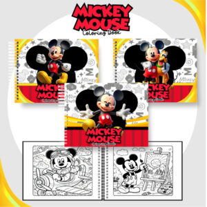 Kit Digital Colorindo Book Mickey para Cadernos e Scrap 18 colorindo book mickey arquivo digital