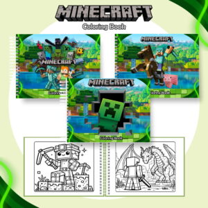 Livro de Colorir Minecraft Digital para Sublimação 13 colorindo book minecraft arquivo digital