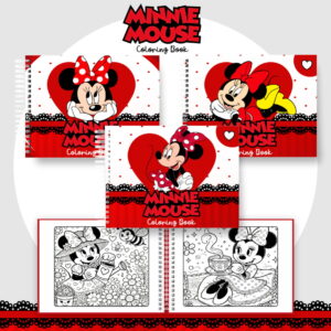 Colorindo Book Minnie para Imprimir e Personalizar 31 colorindo book minnie arquivo digital