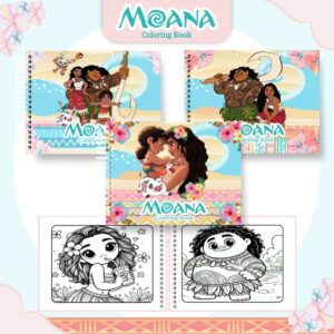 Livro de Colorir Moana Digital para Cadernos e Agendas 10 colorindo book moana arquivo digital 2