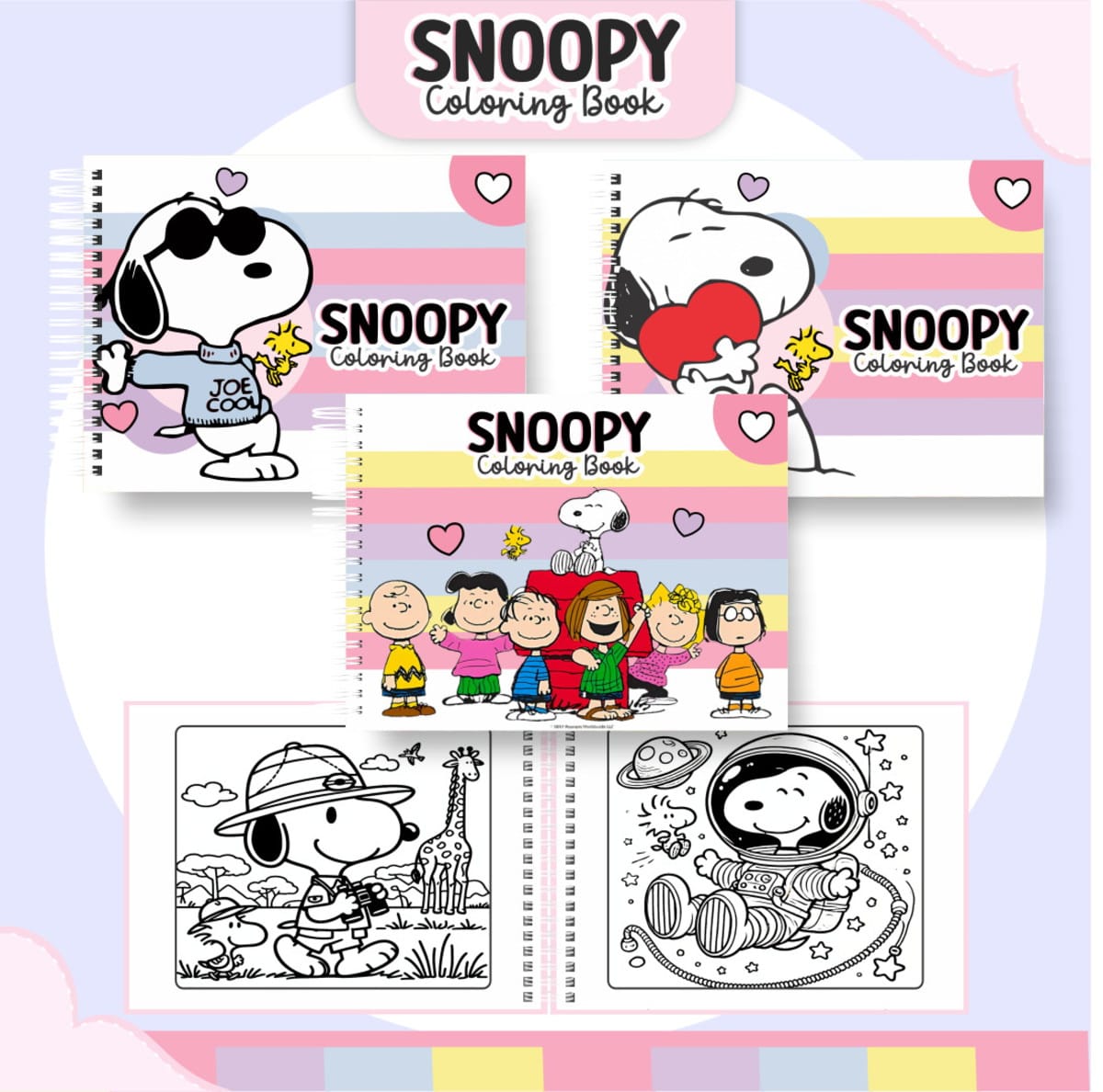 Colorindo Book Snoopy Arquivo Digital para Cadernos 1 Colorindo Book Snoopy Arquivo Digital para Cadernos
