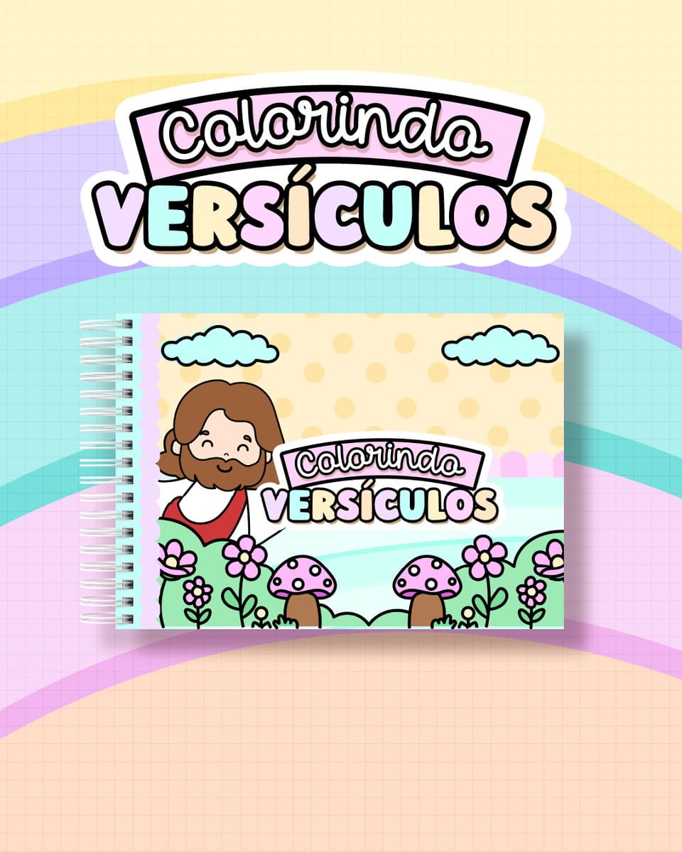 Kit Colorindo Book Versículos Capas e Miolo Digital 2 Kit Colorindo Book Versículos Capas e Miolo Digital - Imagem 2