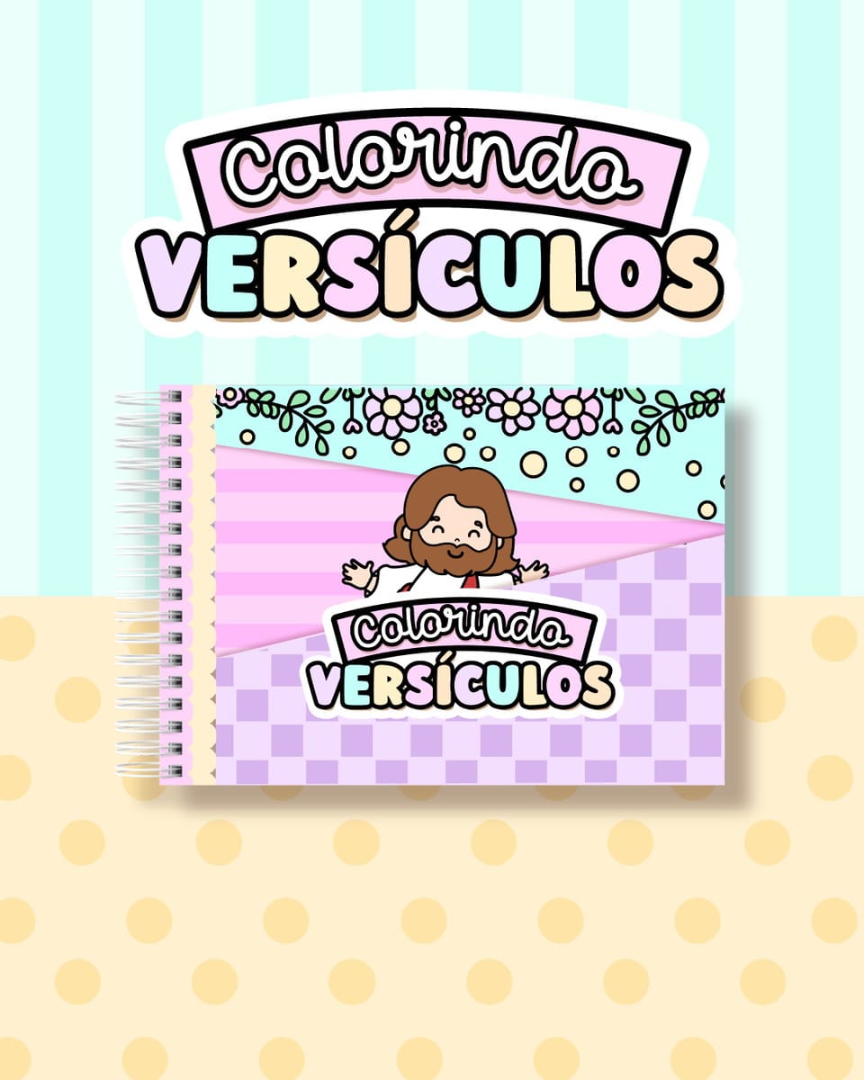 Kit Colorindo Book Versículos Capas e Miolo Digital 3 Kit Colorindo Book Versículos Capas e Miolo Digital - Imagem 3