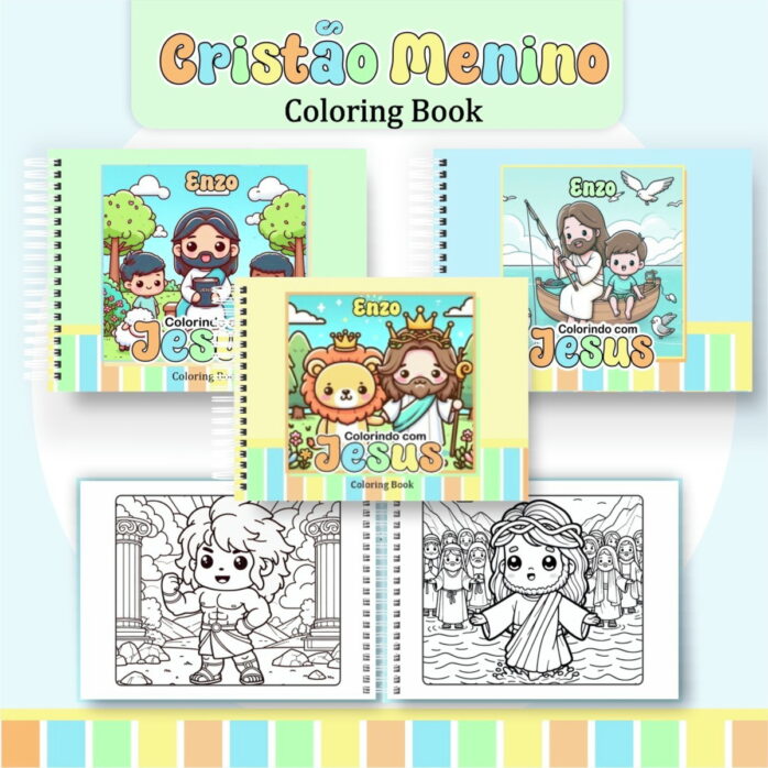 Coloring Book Cristão Menino