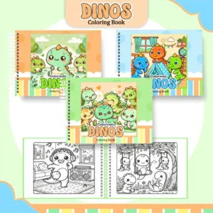 Coloring Book Dino Menino