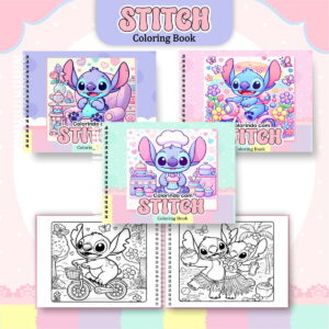 Coloring Book Stitch Menina