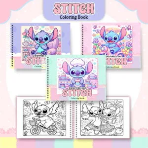 Coloring Book Stitch Menina