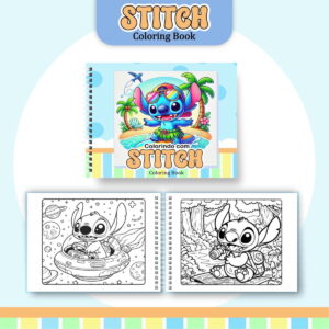 Coloring Book Stitch Menino